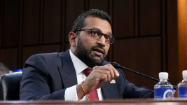 Kash Patel, President Donald Trump's choice to be director of the FBI, appears before the Senate Judiciary Committee for his confirmation hearing, at the Capitol in Washington, Thursday, Jan. 30, 2025.  (AP Photo/J. Scott Applewhite)