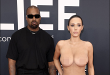 West and Censori generated plenty of controversy with their stunt at the Grammys earlier this month. Picture: Matt Winkelmeyer/Getty Images