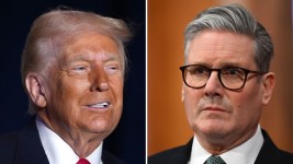 US President Donald Trump and British Prime Minister Keir Starmer.  Getty Images