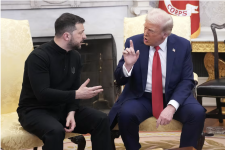 President Donald Trump and Ukrainian President Volodymyr Zelensky at the Oval Office on Friday.Andrew Harnik / Getty Images