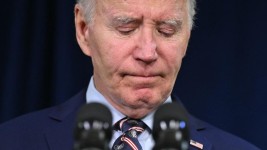Former US president Joe Biden has been diagnosed with an “aggressive” form of prostate cancer. Picture: SAUL LOEB / AFP