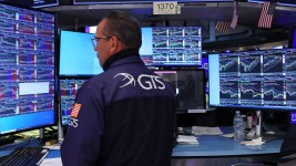 Stocks were lower on Friday after President Donald Trump blasted China on social media. Michael M. Santiago/Getty Images