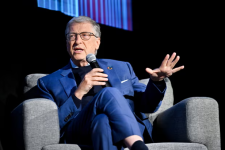 Bill Gates speaks in New York last year. Photograph: Roy Rochlin/Getty Images for Netflix