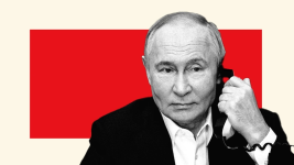 Photo Illustration by The Atlantic. Source: Alexander Kazakov / AFP / Getty.