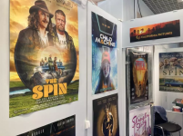 The California Pictures booth at the Cannes film market. © Benjamin Dodman, FRANCE 24