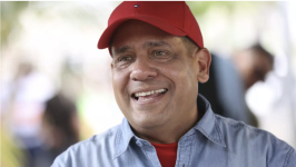 Neil Villamizar, part of Venezuelan President Nicolas Maduro's ruling party, was elected governor of the disputed Essequibo region © Pedro MATTEY / AFP