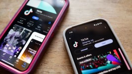 TikTok is seen in the app stores of an iPhone and Google Pixel on January 8.  Brook Joyner/CNN