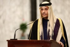 Prime Minister Sheikh Mohammed bin Abdulrahman al-Thani of Qatar helped broker a cease-fire between Iran and Israel.Credit...Emilie Madi/Reuters