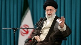 Iran's Supreme Leader Ayatollah Ali Khamenei speaks during a meeting with a group of students in Tehran on Nov. 2, 2022. (West Asia News Agency handout via Reuters)