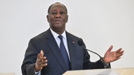 Alassane Ouattara: ‘The constitution of our country allows me to serve another term, and my health permits it’ © Issouf Sanogo/AFP/Getty Images