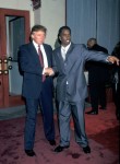 Donald Trump and Sean "Diddy" Combs during the grand opening of Combs' Justin's Bar and Restaurant in New York City. Ron Galella Collection Via Getty Images