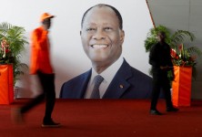 Congrès du Rassemblement des houphouëtistes pour la démocratie et la paix (RHDP), le parti du président ivoirien, Alassane Ouattara, le 21 juin 2025 à Abdijan. Photo Luc Gnago/REUTERS