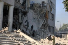 Le ministère de la Défense syrien a notamment été visé par plusieurs frappes de l’aviation israélienne après le refus initial de Damas de retirer ses troupes de la région de Soueïda. PHOTO BAKR ALKASEM/AFP