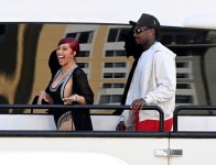 On June 1, the “I Like It” rapper made her new romance Instagram-official as she shared a carousel of images from their controversial yacht excursion. MEGA / BACKGRID