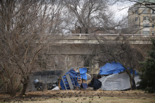 President Donald Trump has signed an executive order that would make it easier to shift homeless people into long-term institutional settings, a move that he said would restore public order. (Astrid Riecken/For The Washington Post)