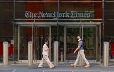 The New York Times expects digital-only subscription revenue to rise 13% to 16% in the third quarter. Photo: Gary Hershorn/Getty Images