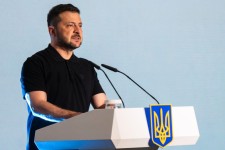 Ukrainian President Volodymyr Zelenskyy in Kyiv on Tuesday.Danylo Antoniuk / Anadolu via Getty Images