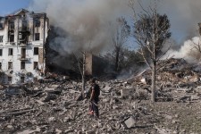 À Kramatorsk, le 31 juillet 2025. Photo DIEGO HERRERA CARCEDO / Anadolu / AFP