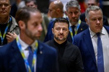 Ukrainian President Volodymyr Zelensky, pictured in Rome, Italy, on July 10.  Antonio Masiello/Getty Images/File