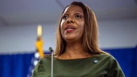 New York Attorney General Letitia James speaks during a press conference, Sept. 21, 2022, in New York.   (Brittainy Newman, File/The Associated Press)
