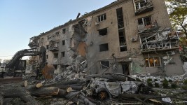 La ville de Zaporijia a de nouveau été la cible de frappes russes dans la nuit de vendredi à samedi. (Photo d'archives) PHOTO : REUTERS