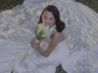 Gomez flashed a smile as she posed in her wedding dress. Picture: Instagram