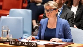 Reuters UK Foreign Secretary Yvette Cooper, alongside her French and German counterparts, urged Iran against "escalatory action"