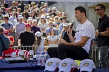 Charlie Kirk speaks before he is shot during Turning Point USA's visit to Utah Valley University in Orem, Utah, on Sept. 10, 2025. | Tess Crowley/The Deseret News via AP