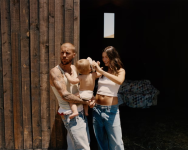 Lyrical mundanity … Justin and Hailey Bieber and their baby Jack Blues. Photograph: PR