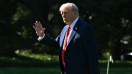 The US president accused Beijing of becoming ‘very hostile’ in a post on his Truth Social network on Friday © AFP via Getty Images