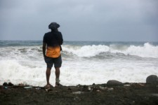 Waves crashing on a beach ahead of the arrival of Hurricane Melissa in Port Royal, Jamaica, on Sunday. Octavio Jones/Reuters