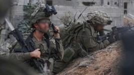 IDF troops operate in the Gaza Strip on September 27, 2025. (photo credit: IDF SPOKESMAN’S UNIT)