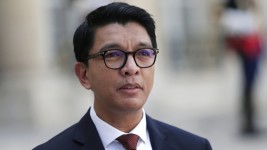 Madagascar's President Andry Rajoelina. ©  AP Photo/Lewis Joly