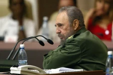 Then-Cuban President Fidel Castro speaks at Conventions Palace in Havana, Cuba, on April 11, 2005. Ismael Francisco/AFP/Getty Images/File