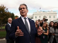 Treasury Secretary Scott Bessent speaks with reporters outside the West Wing of the White House in Washington, October 22, 2025. Kevin Lamarque/Reuters