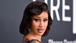 US rapper Cardi B recently gave birth. Picture: AFP.