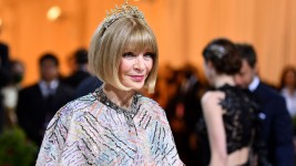 Anna Wintour arrives at the 2022 Met Gala at the Metropolitan Museum of Art on May 2, 2022.  Angela Weiss/AFP/Getty Images