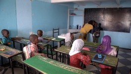 Une école à Nouadhibou, Mauritanie. Crédit : Juliette Dubois/RFI