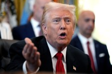 President Donald Trump speaks during an event about drug prices, Nov. 6, 2025, in the Oval Office of the White House in Washington. Andrew Harnik/Getty Images