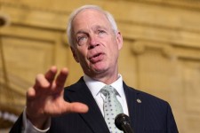 U.S. Senator Ron Johnson (R-WI) speaks to members of the media after a bipartisan luncheon, weeks into the continuing U.S. government shutdown on Capitol Hill in Washington, D.C., U.S., October 23, 2025. Kylie Cooper/Reuters