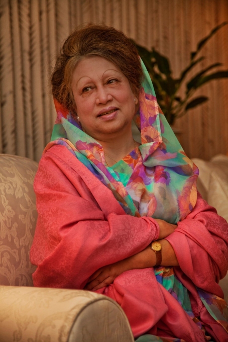 Khaleda Zia in 2014.Credit...Khaled Hasan for The New York Times