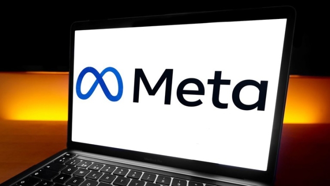 FILE PHOTO. Meta Platforms logo. © Getty Images / Joan Cros;  NurPhoto