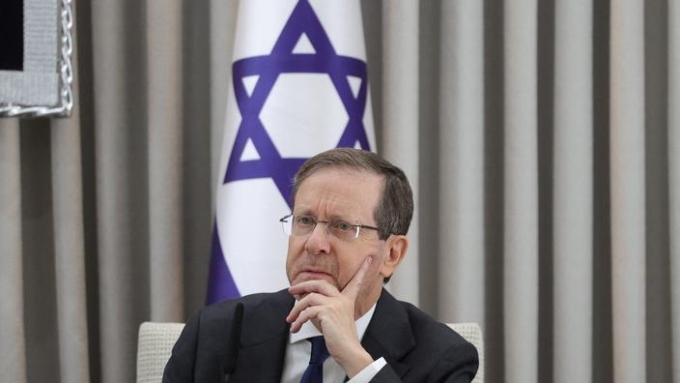 Le président israélien Isaac Herzog. ABIR SULTAN / REUTERS