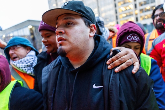 Kilmar Abrego Garcia arrives for his check in at the ICE Baltimore Field Office in Baltimore, Maryland, December 12, 2025. Shawn Thew/EPA/Shutterstock