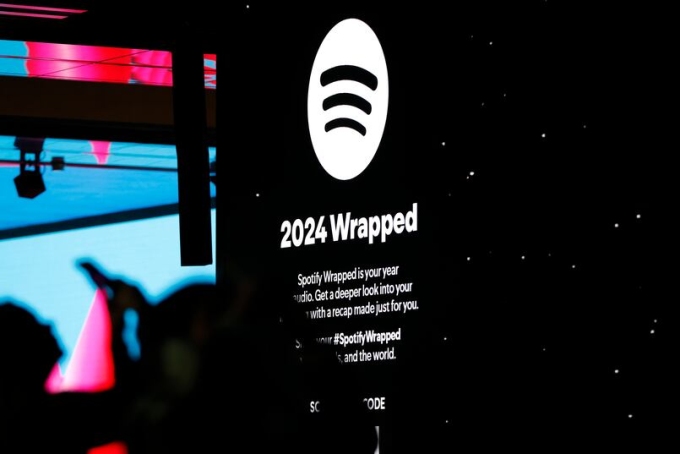 A general view of Spotify's 2024 Wrapped at London's Outernet on December 04, 2024 in London, England. (John Phillips/Getty Images for Spotify)