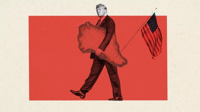 Cinq cartes pour comprendre l'intérêt stratégique du Groenland (COLLAGE JULES GRANDIN POUR « LES ECHOS »)