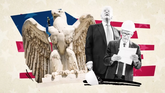 L'indépendance de la Fed, pilier de la stabilité monétaire, est mise à rude épreuve par les ambitions politiques de Donald Trump. (Collage Arnaud Poilleux, SIPA, iStock)