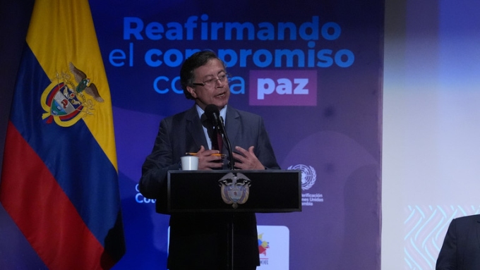 FILE PHOTO: Colombian President Gustavo Petro in Bogota, Colombia, November 26, 2025. © Getty Images / Juancho Torres/Anadolu