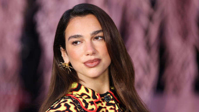 Dua Lipa at Chanel's haute couture runway show in Paris, January 27.  Stephane Cardinale/Corbis Entertainment/Getty Images