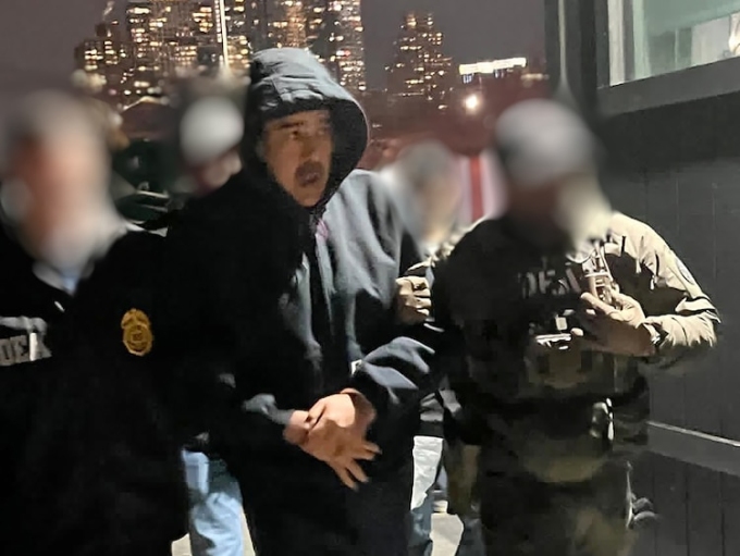 Venezuela's President Nicolas Maduro is escorted by U.S. Drug Enforcement Agents after arriving in New York City, January 3, 2026. Obtained by ABC News
